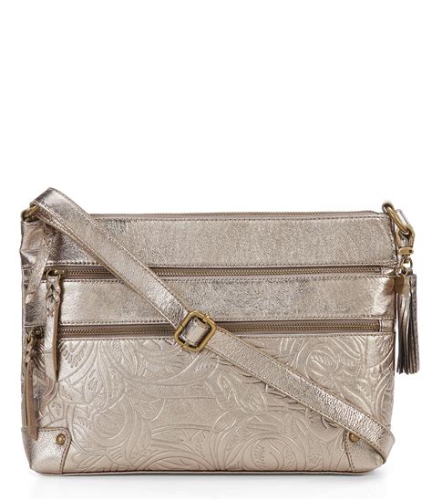 metallic crossbody bags.